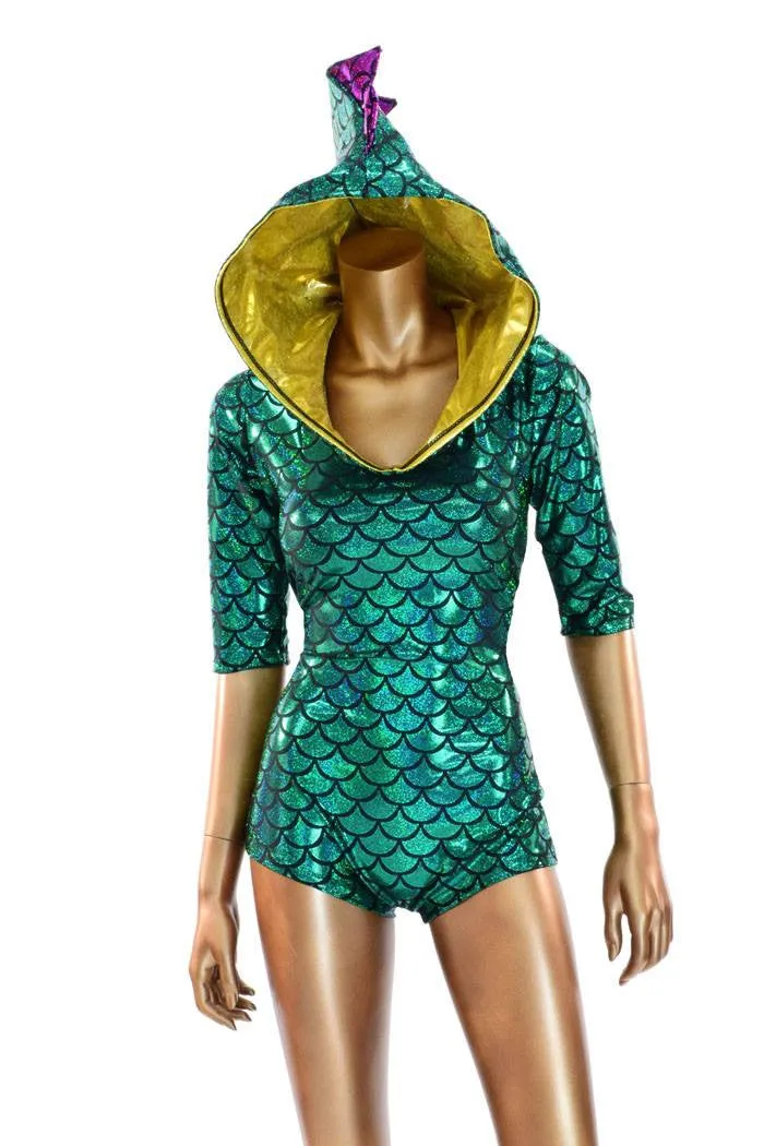 Mardi Gras Hoodie Romper