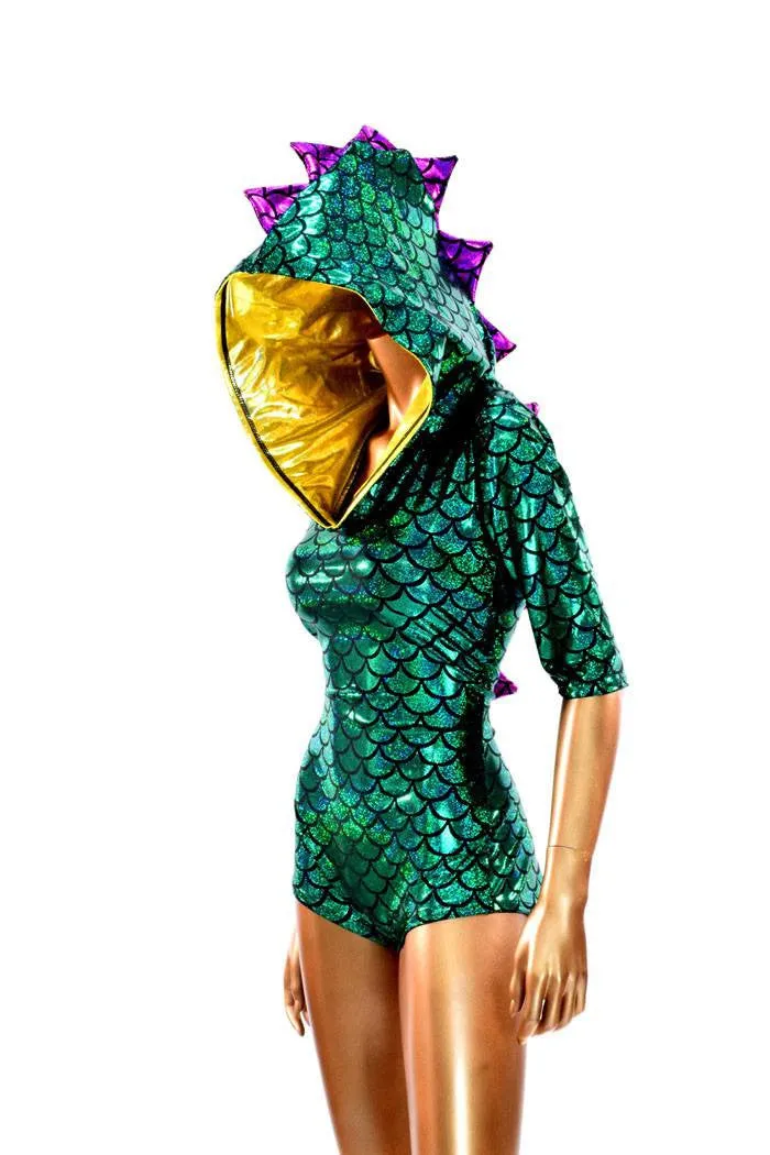 Mardi Gras Hoodie Romper