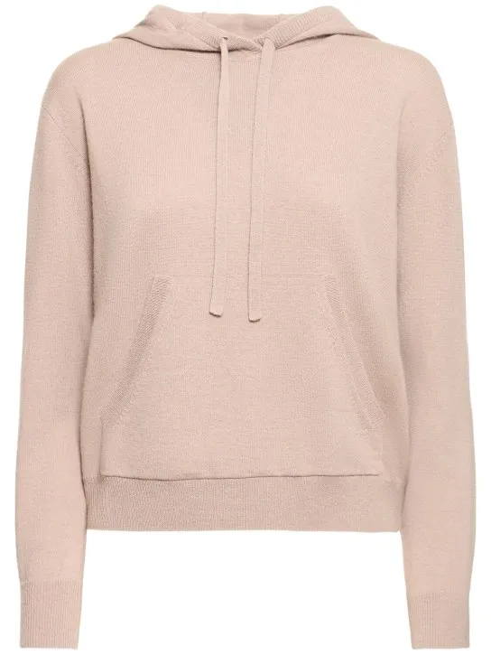 Max Mara   Tenente hooded wool &amp; cashmere sweater 