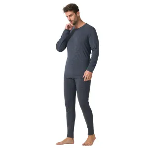 Men's Merino 250g Thermal Base Layer Set Dark Grey Heather