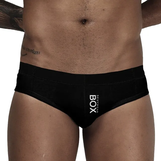 Men's Underwear Jockstrap Low Waist Cotton Underwear Bikini Men Briefs Male Underwear