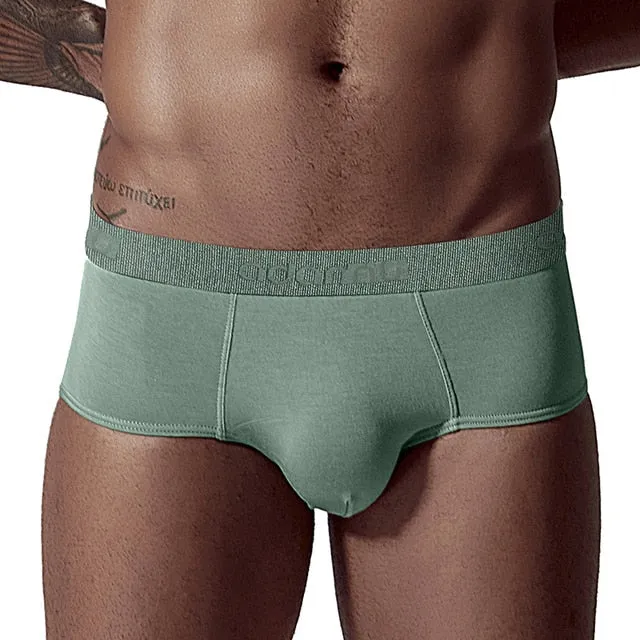 Men's Underwear Jockstrap Low Waist Cotton Underwear Bikini Men Briefs Male Underwear