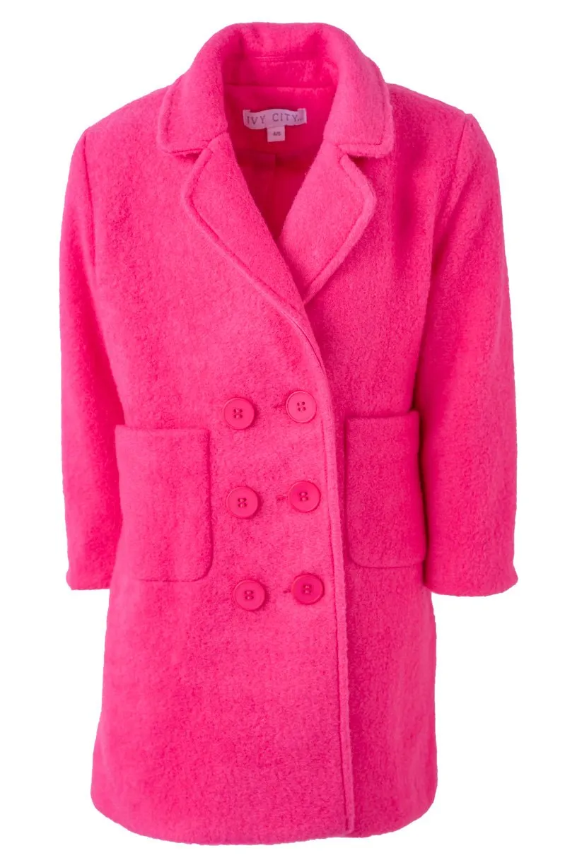 Mini Polly Coat in Hot Pink - FINAL SALE