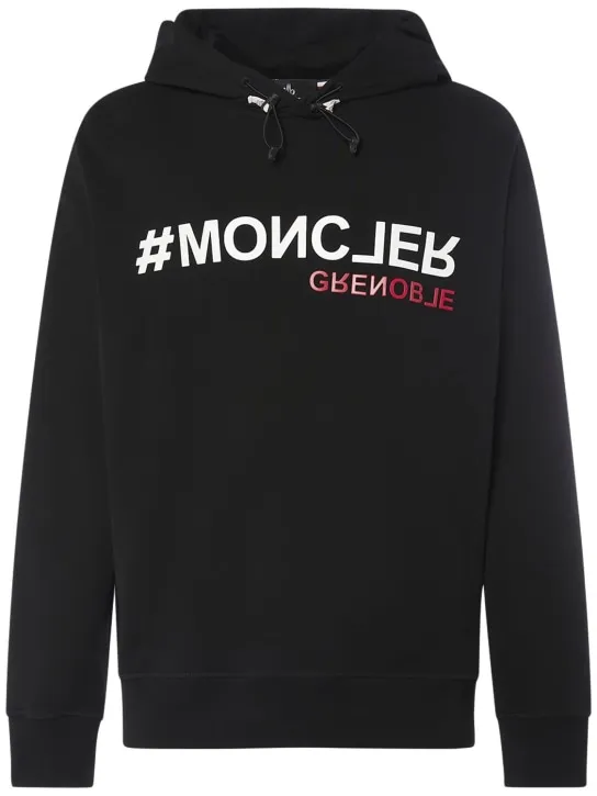 Moncler Grenoble   Logo cotton hoodie 