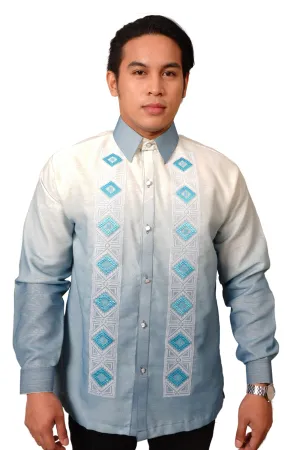 Monochromatic Blue Jusilyn Barong Tagalog - Dylan JK31