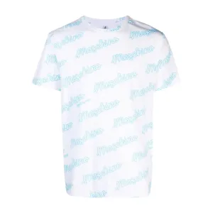 Moschino Underwear All-Over Contrast Logo White T-Shirt