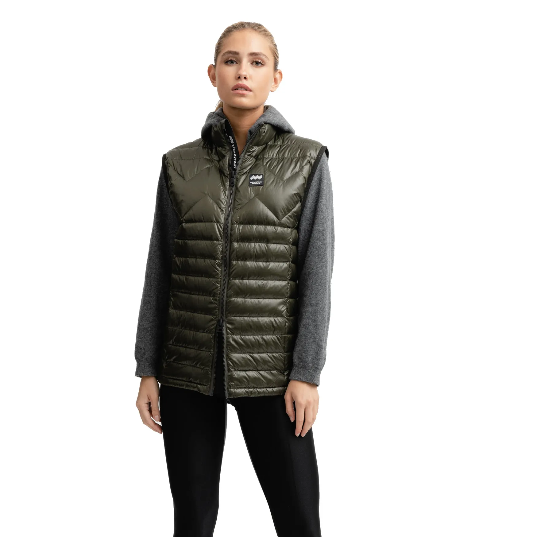 Mountain Works Featherlight Down Vest Military | Buy Mountain Works Featherlight Down Vest Military here | Outnorth