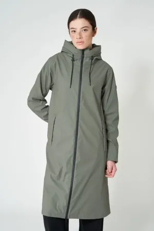 Mulled Basil Waterproof Quilted Coat Tanta