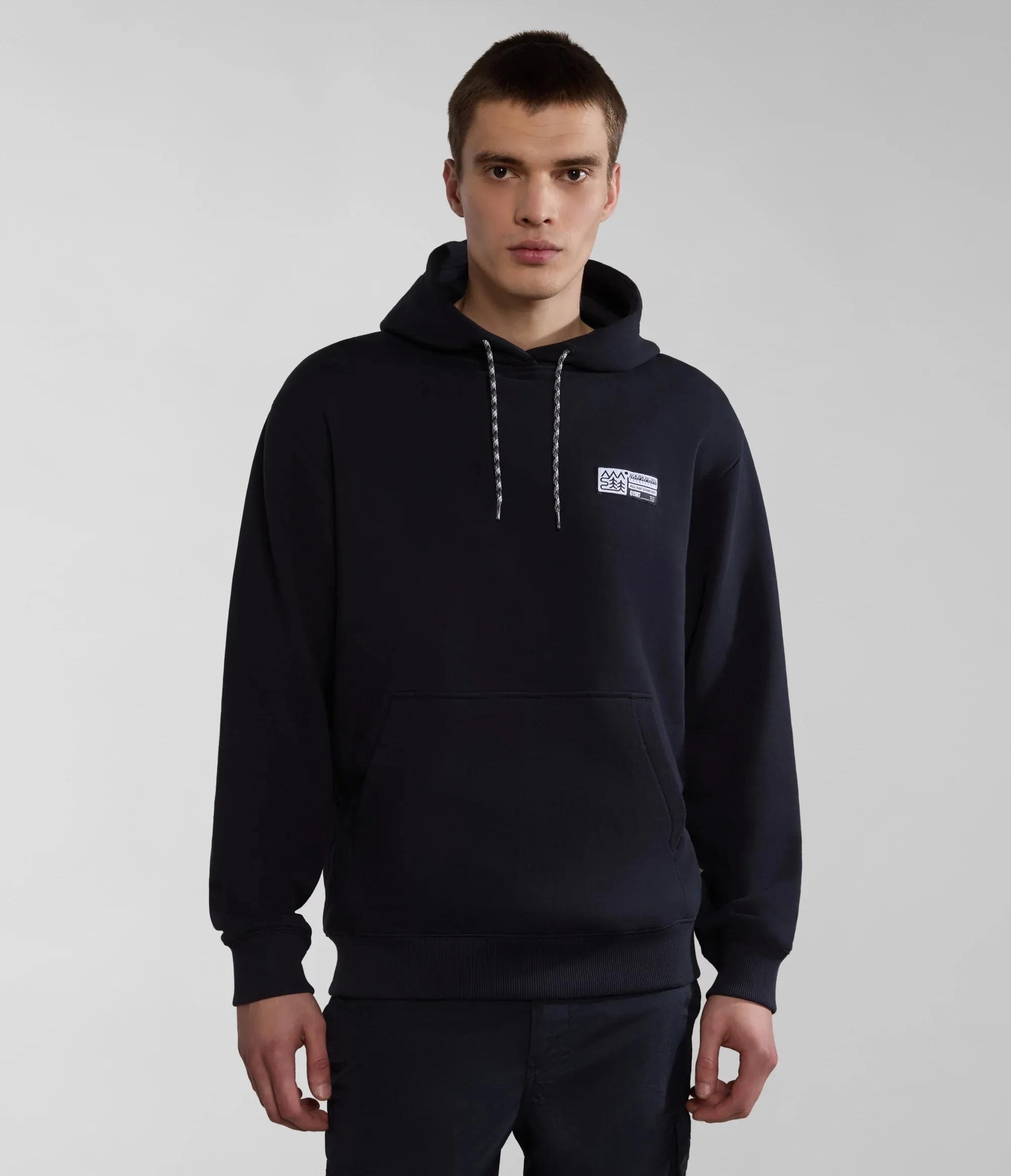 Napapijri Men&#x27;s Faber Hoodie Black | Buy Napapijri Men&#x27;s Faber Hoodie Black here | Outnorth