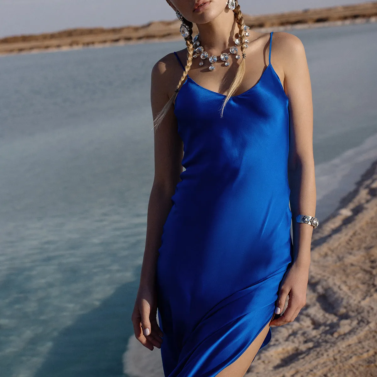 New Cobalt Mossy Maxi Slip Dress