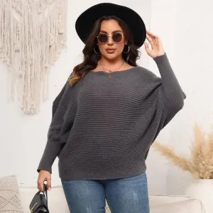 Off-Shoulder Knitted Sweater