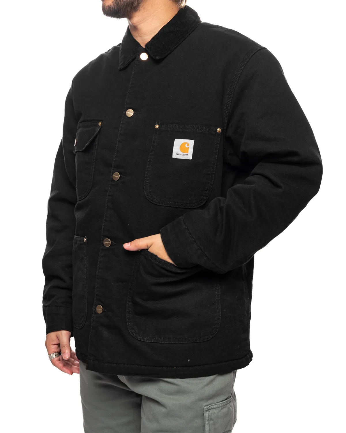 OG Chore Coat Black/Black (Aged Canvas)