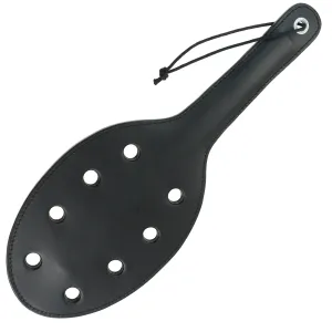 Paddle - Leather Spanking Paddle Saddle with Holes