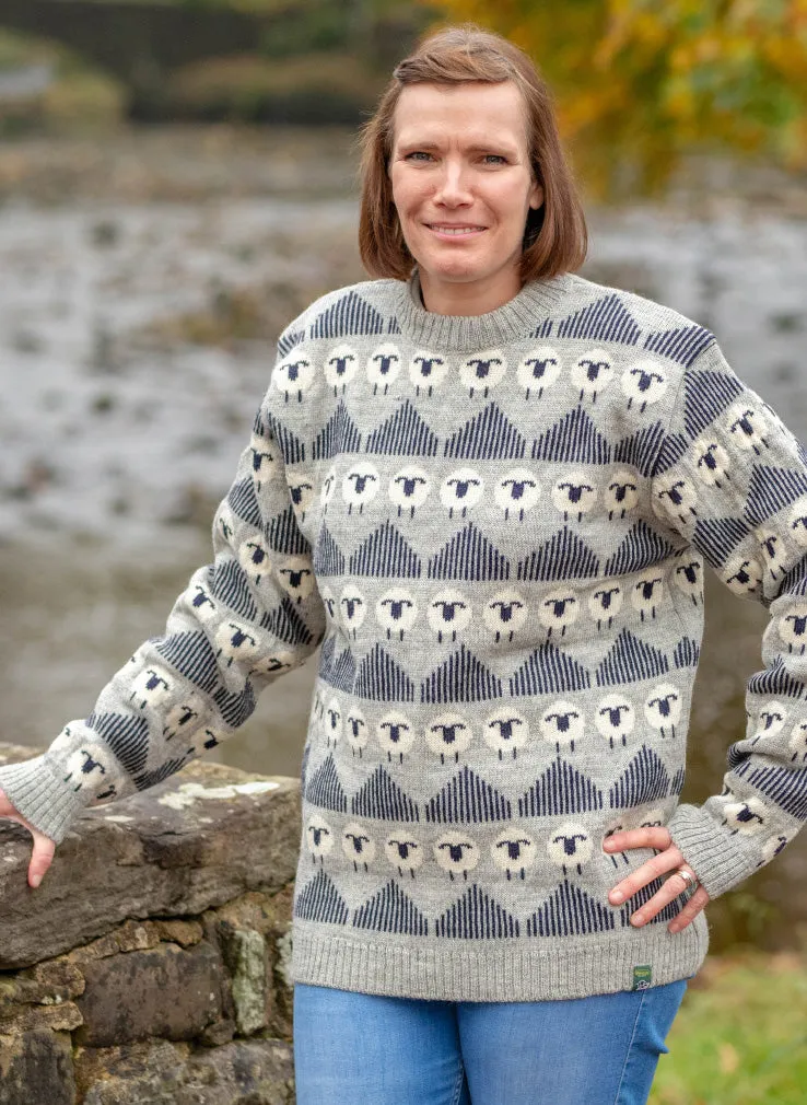 Phoebe Repeating Sheep British Wool Jumper