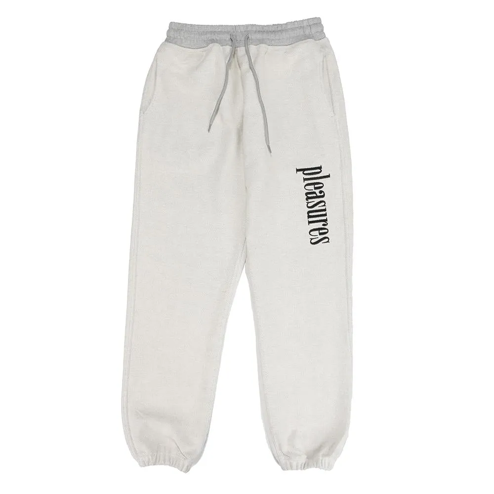 Pleasures Logic Reverse Terry Sweatpants / Grey