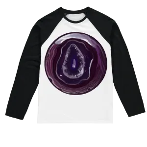 Purple Rock Sublimation Baseball Long Sleeve T-Shirt