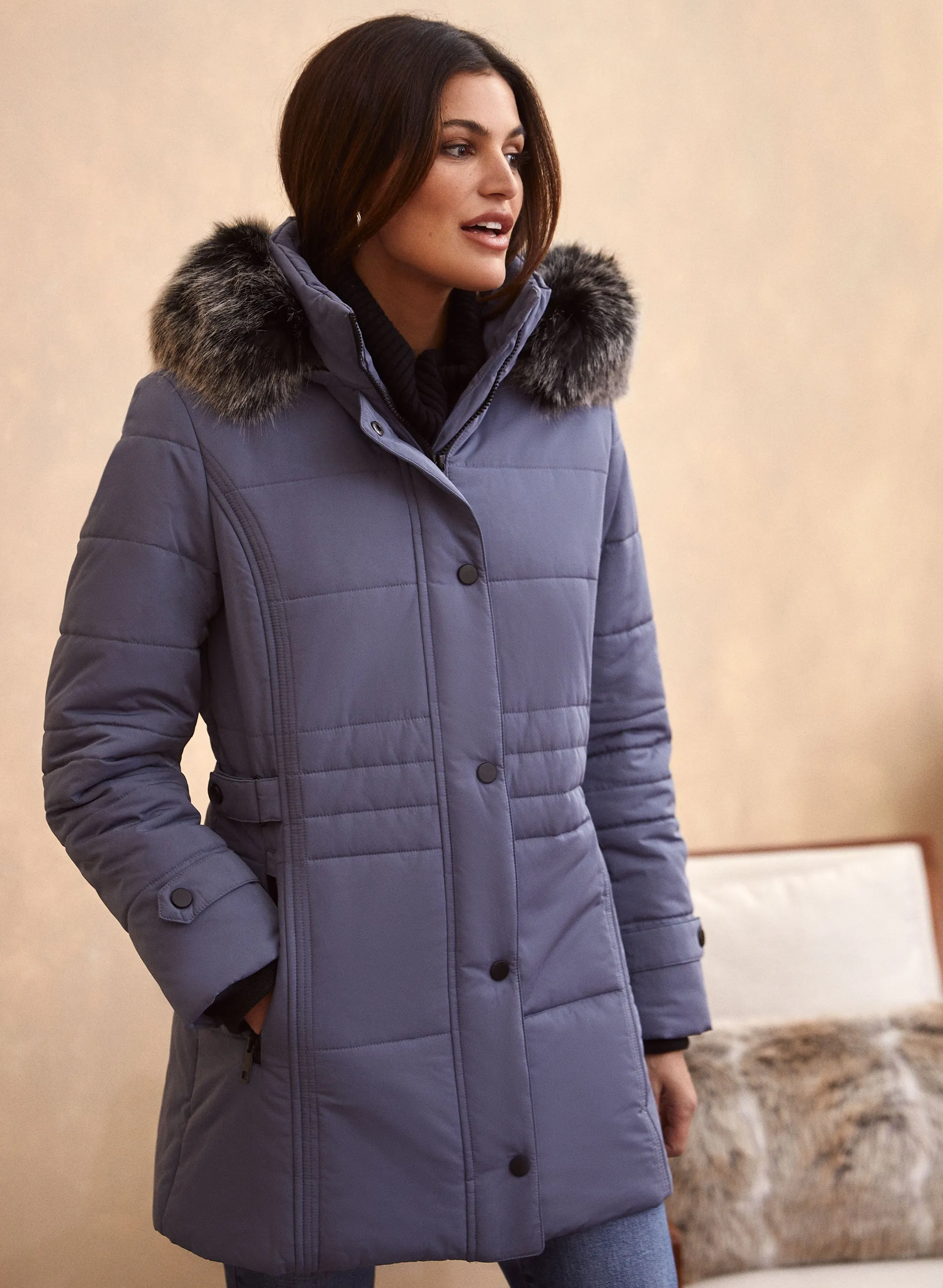 Quilted Vegan Down Coat