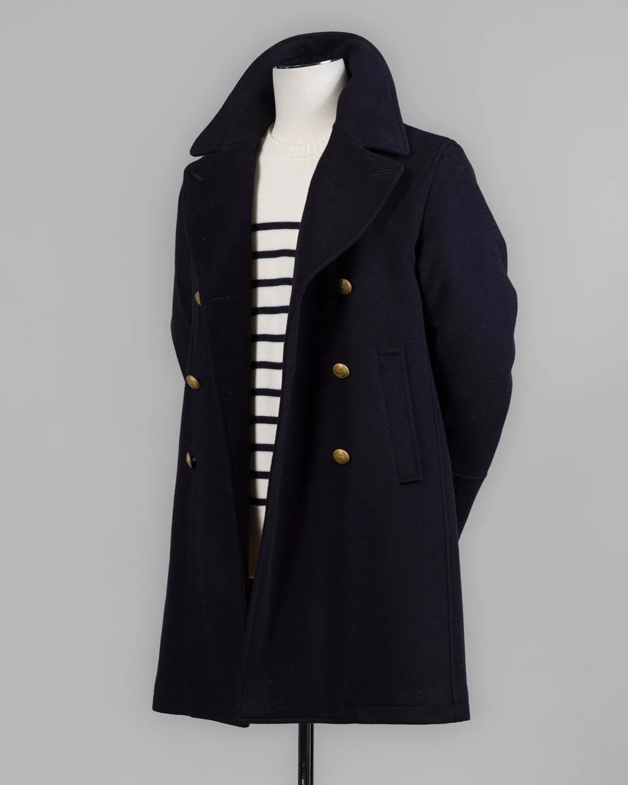 Sealup Wool & Cashmere Peacoat / Navy