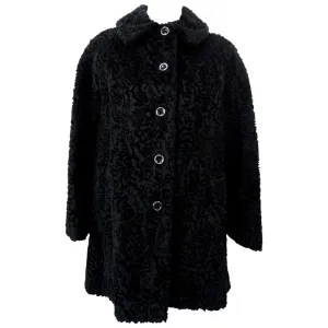 Sheared Faux Fur Pea Coat