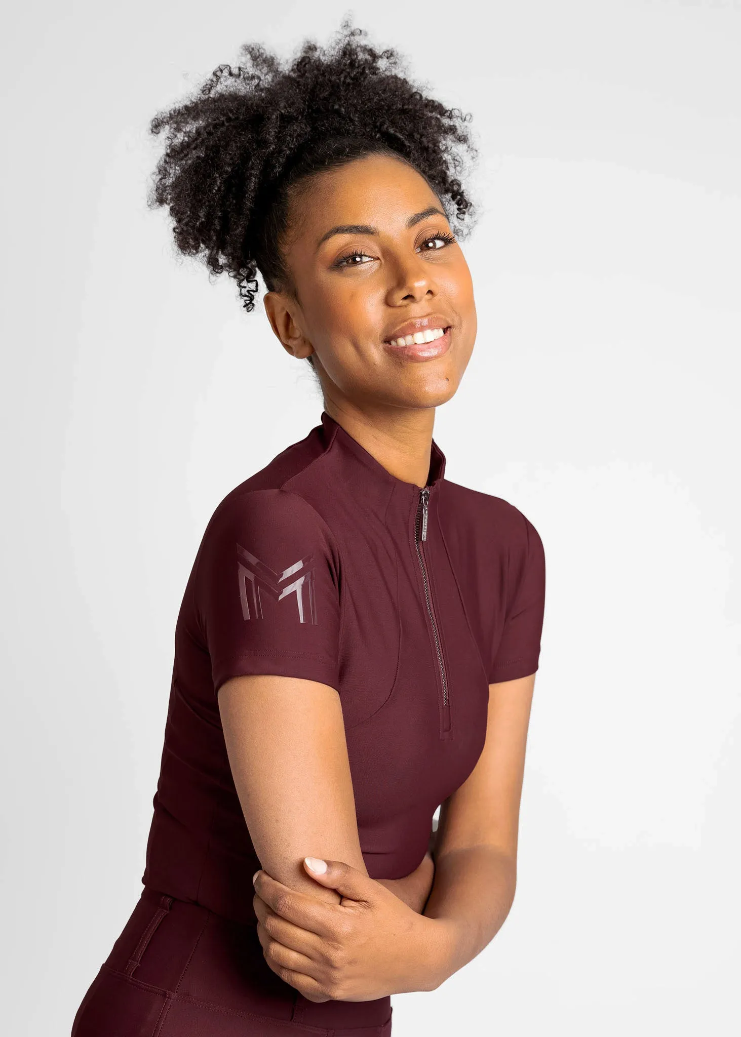 Short Sleeve Base Layer (Burgundy)