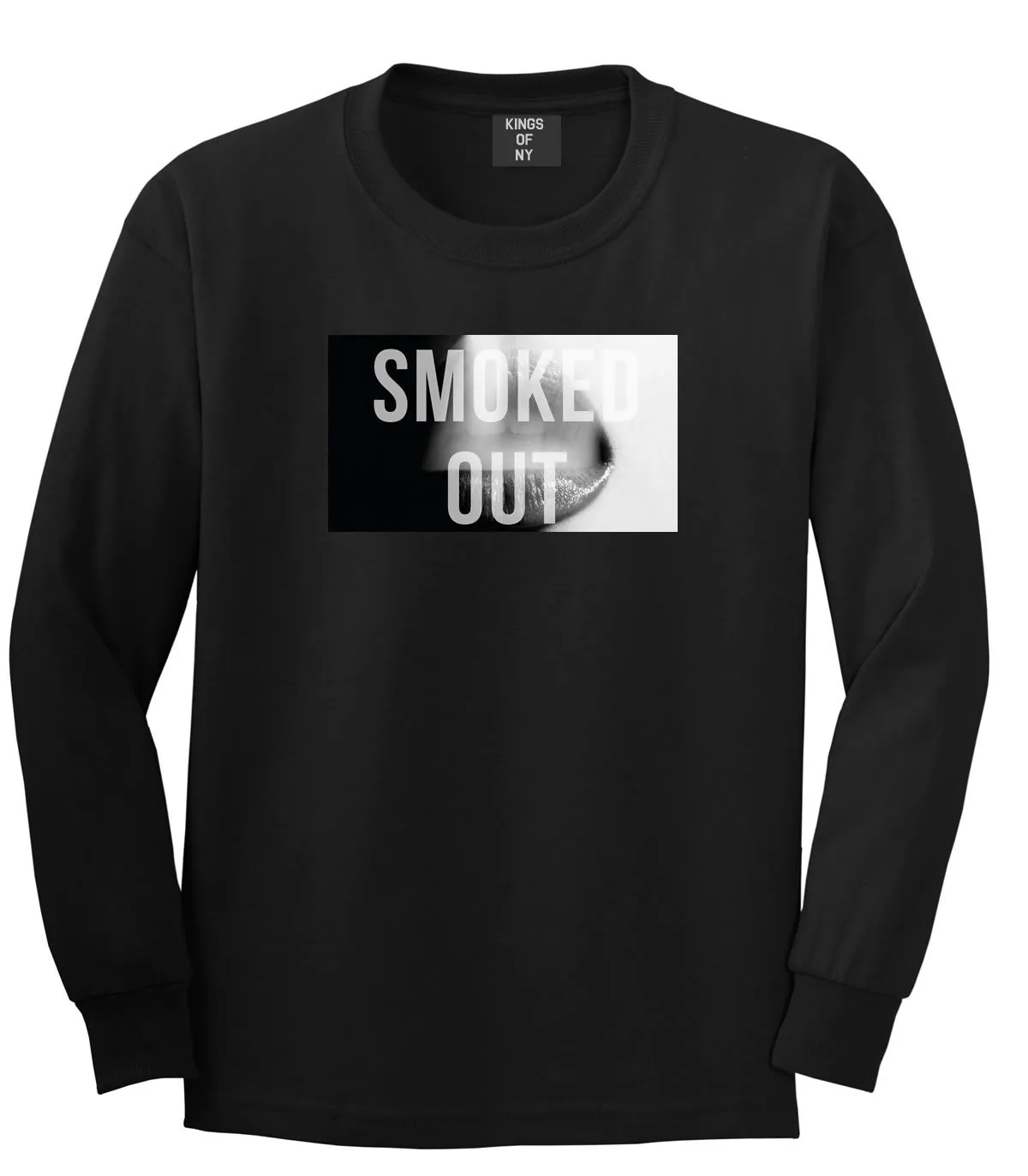 Smoked Out Weed Marijuana Smoke Long Sleeve Boys Kids T-Shirt