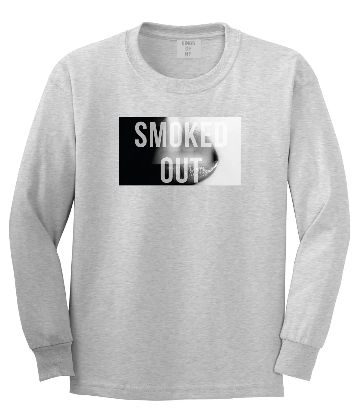 Smoked Out Weed Marijuana Smoke Long Sleeve Boys Kids T-Shirt