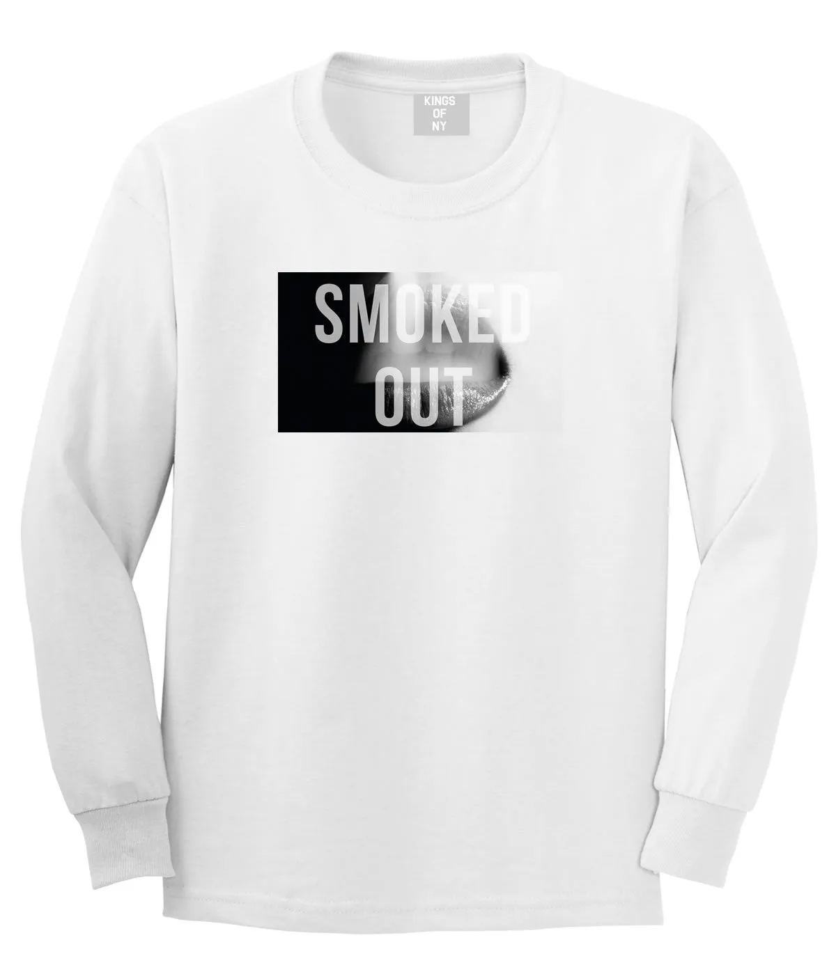 Smoked Out Weed Marijuana Smoke Long Sleeve Boys Kids T-Shirt