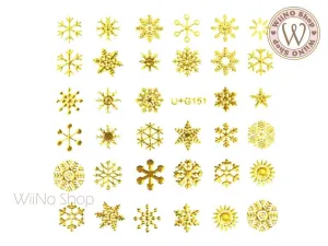 Snowflake Adhesive Nail Art Sticker - 1 pc (U G151)