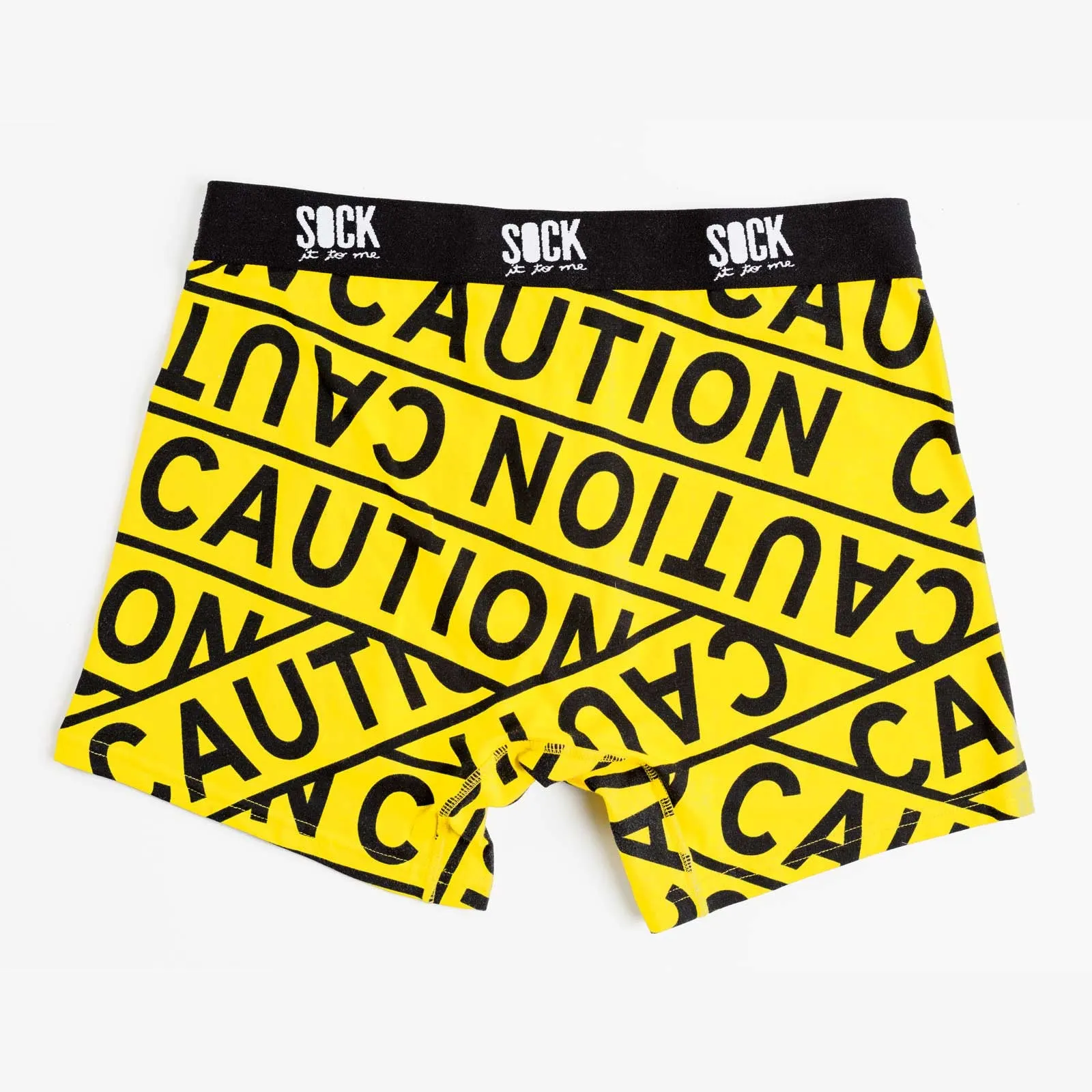 Sock It To Me Men's Underwear - Caution Tape - Medium