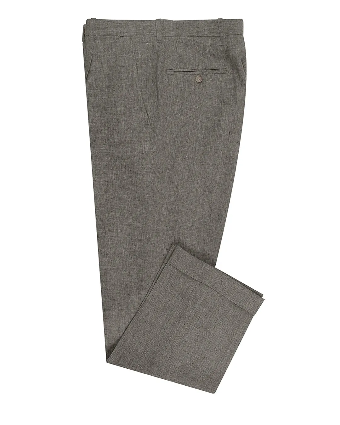 Solbiati Stone Grey Linen Dress Pant