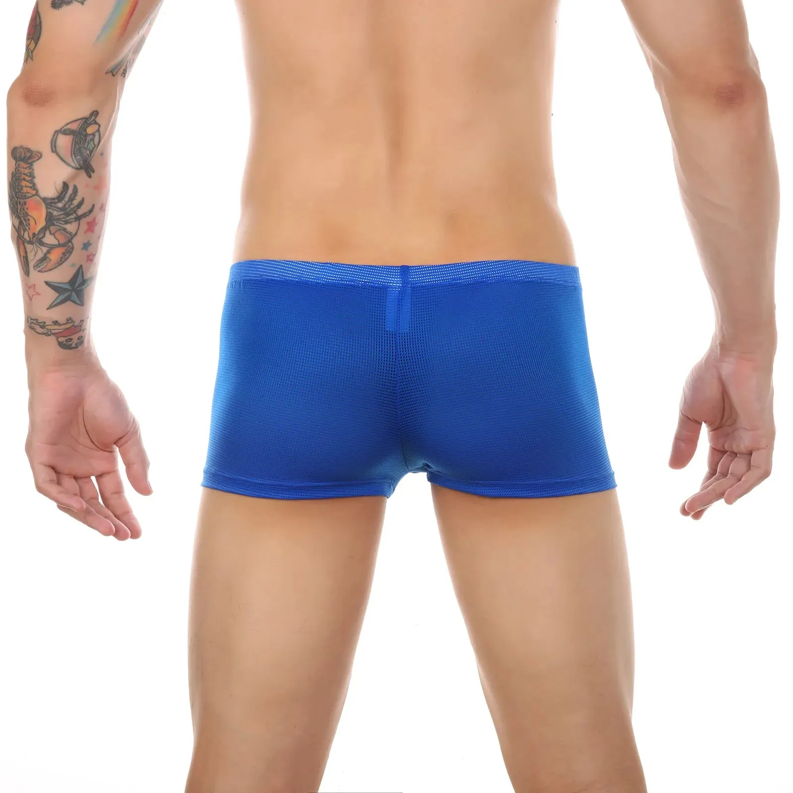 Solid Breathable Spandex Boxer