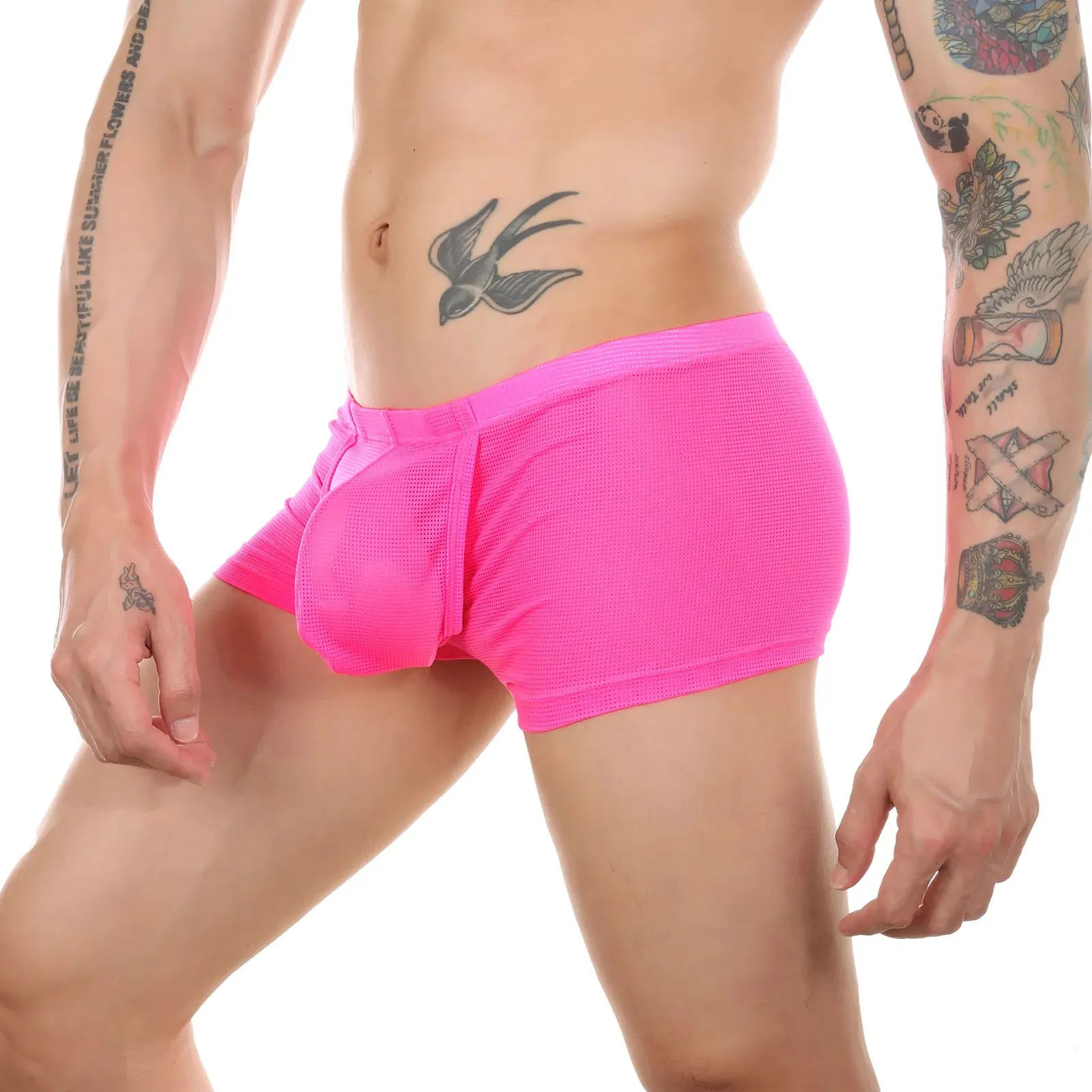 Solid Breathable Spandex Boxer