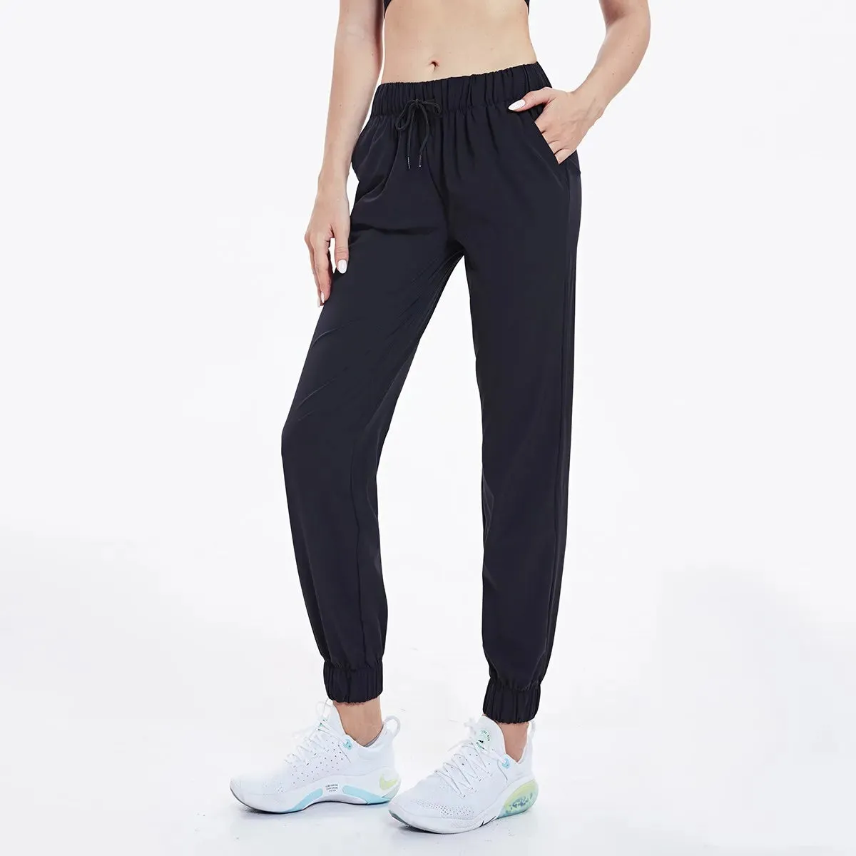 Solid Outdoor Thin Jogger Sweatpant with Drawstring