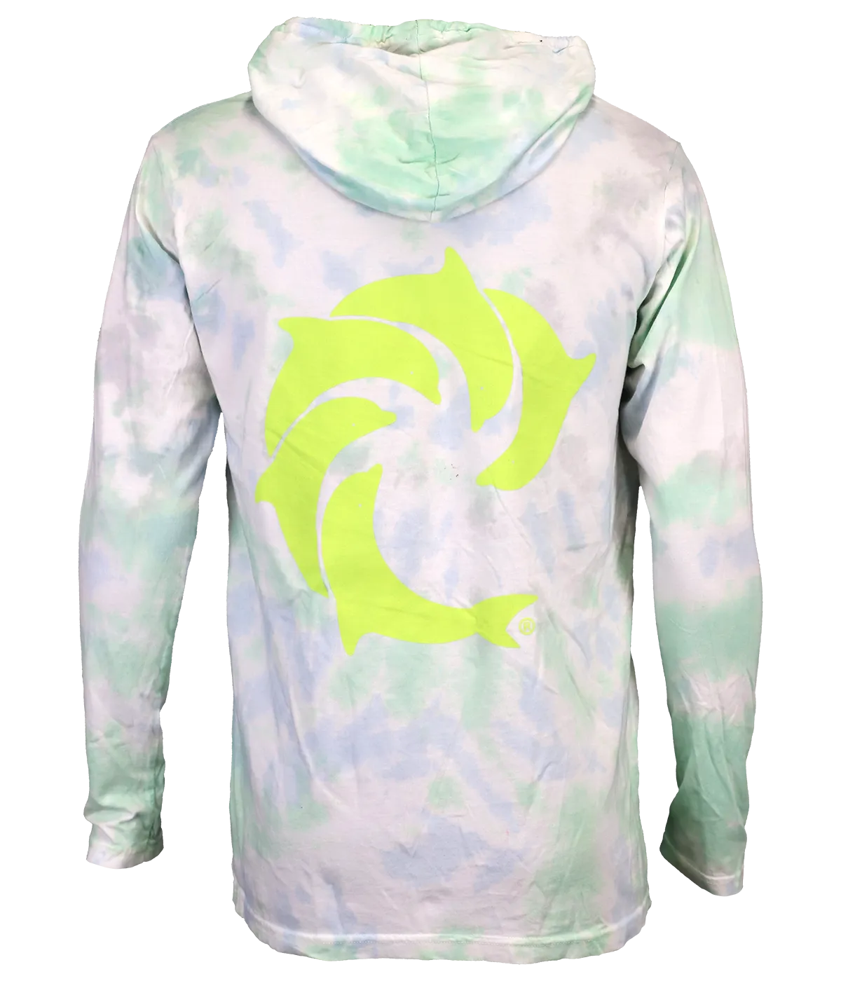 Solid Tie Dye L/S Hooded T-Shirt