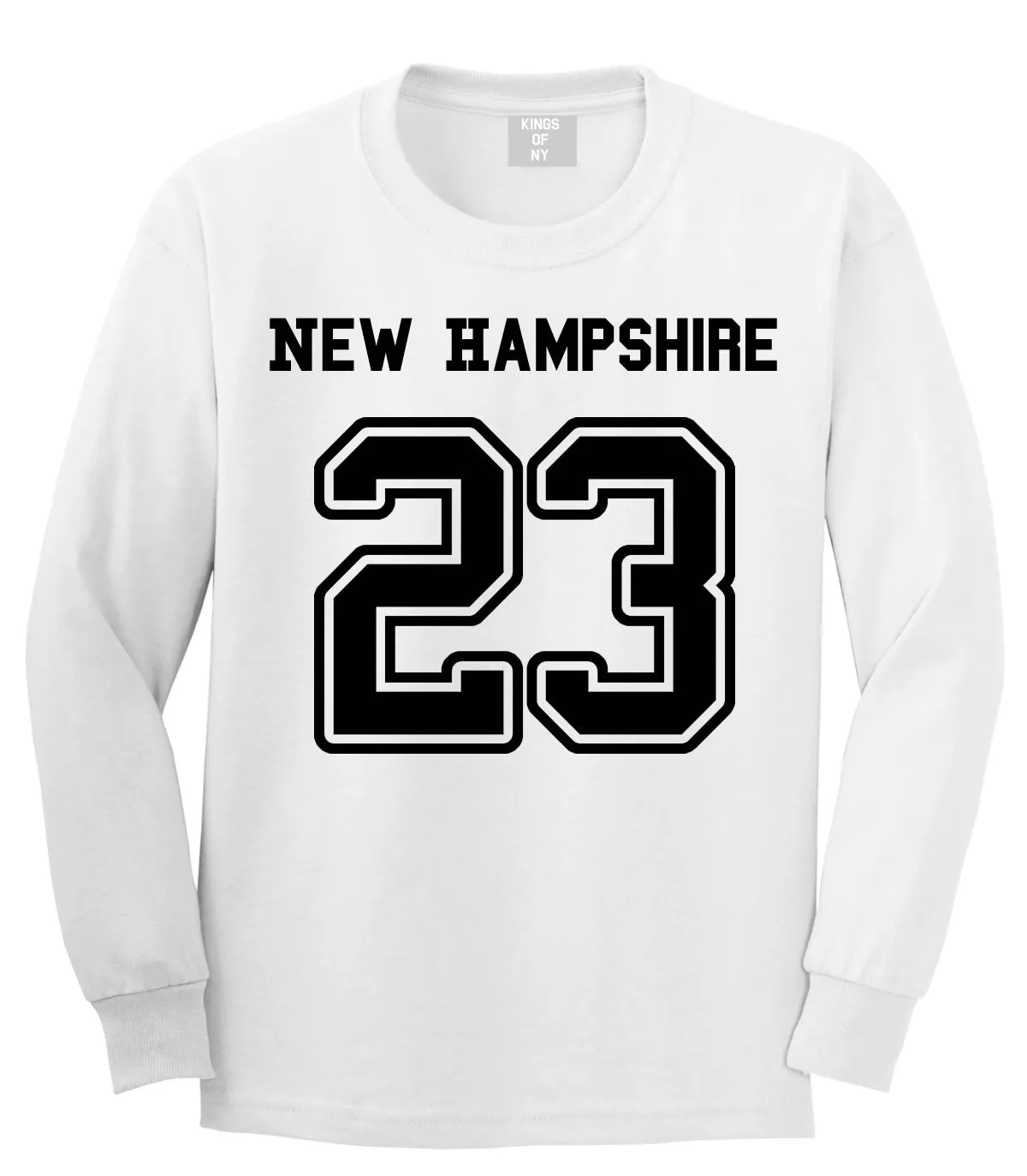 Sport Style New Hampshire 23 Team State Jersey Long Sleeve T-Shirt