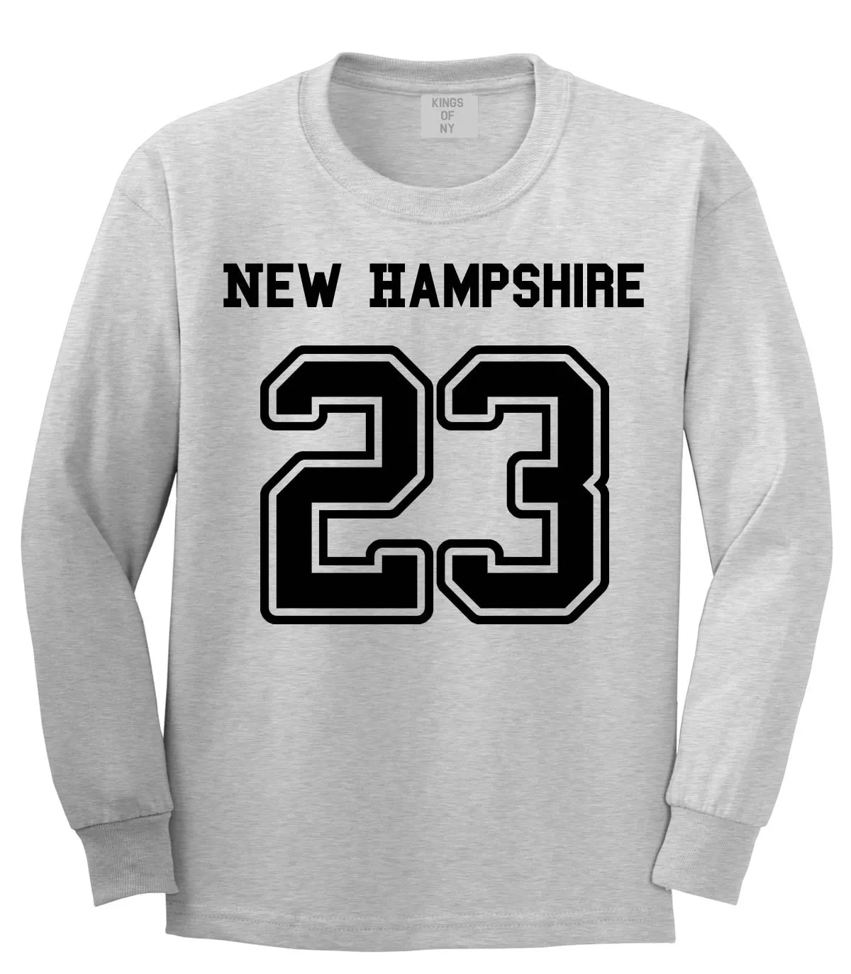 Sport Style New Hampshire 23 Team State Jersey Long Sleeve T-Shirt