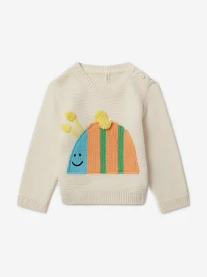 Stella McCartney Baby Boys Bee Jumper in Ivory