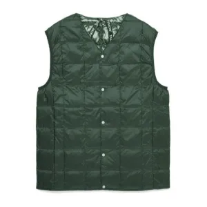 Taion V Button Down Vest - Green