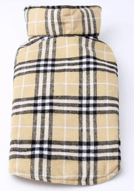 Tartan Style Reversible Water Resistant Dog Coat