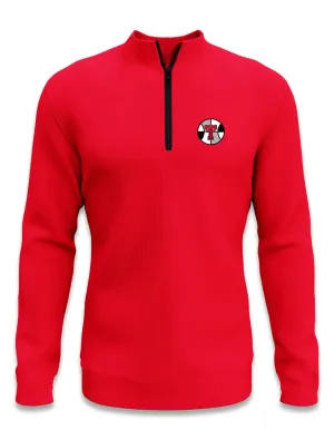 Texas Tech Dark Horse "Basketball Insider" RED Quarter-Zip MEN'S Pullover