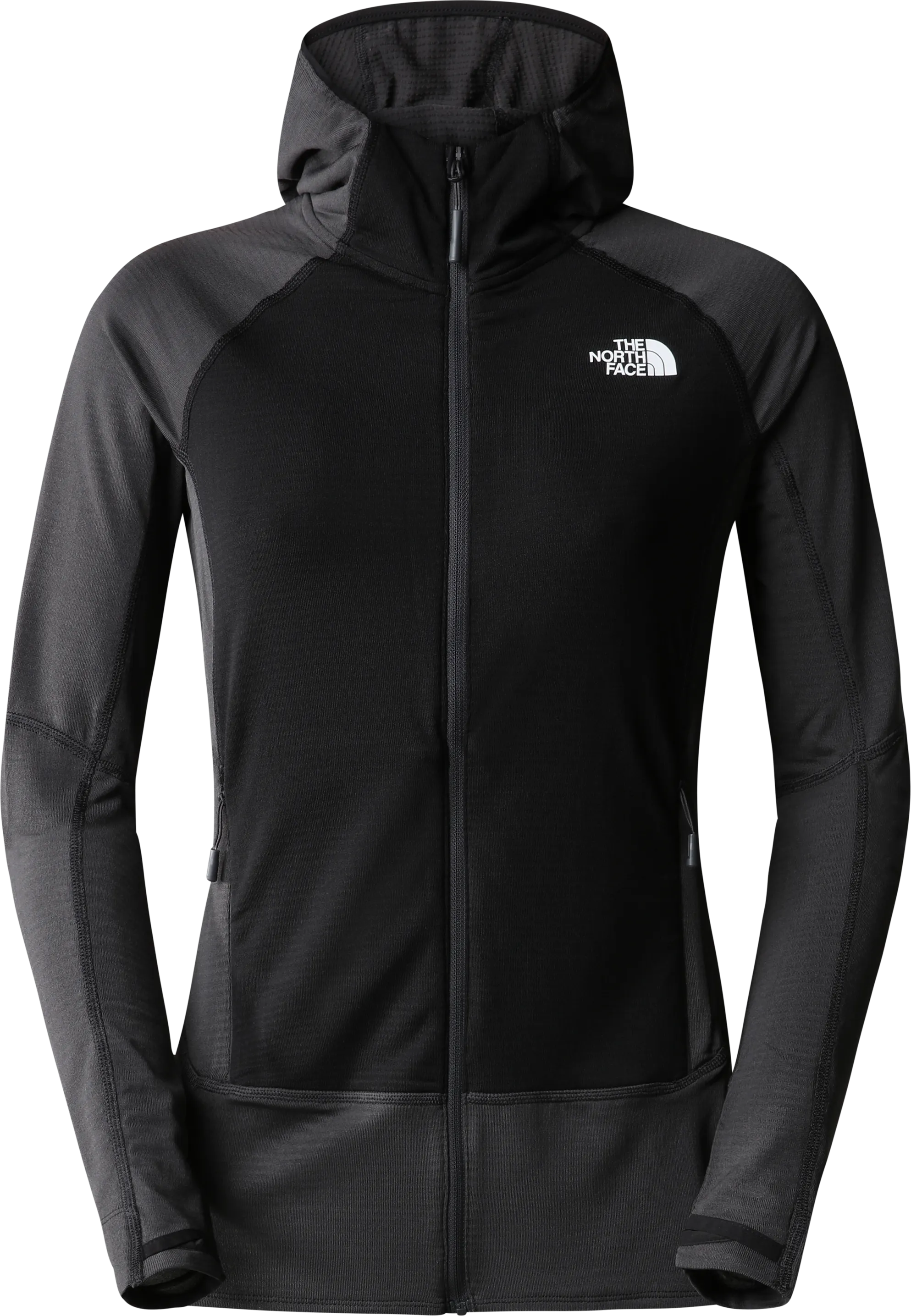 The North Face Women&#x27;s Bolt Polartec Hoodie Asphalt Grey/TNF Black | Buy The North Face Women&#x27;s Bolt Polartec Hoodie Asphalt Grey/TNF Black here | Outnorth