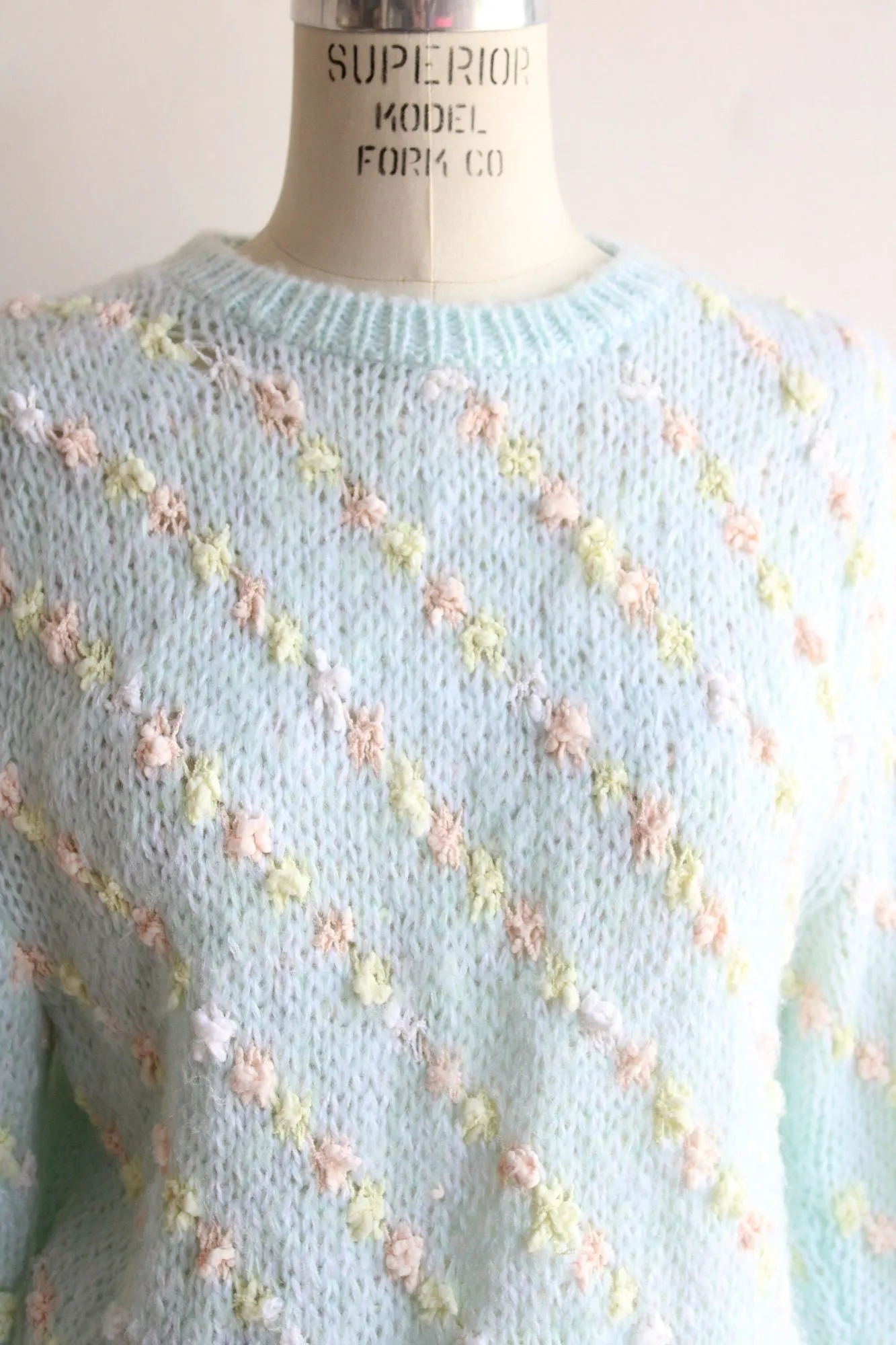 Vintage 1980s Forindi Light Blue Sweater