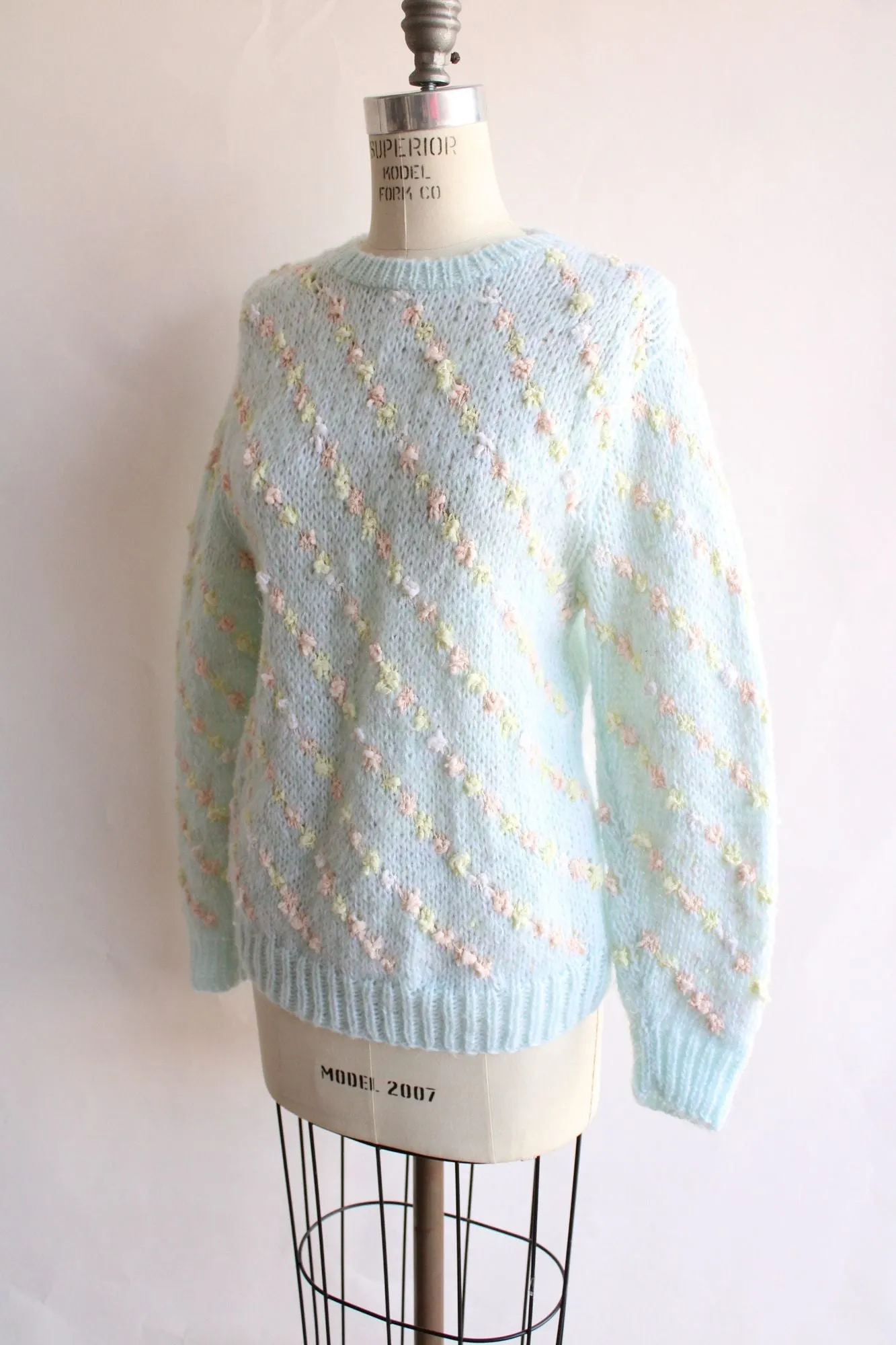 Vintage 1980s Forindi Light Blue Sweater