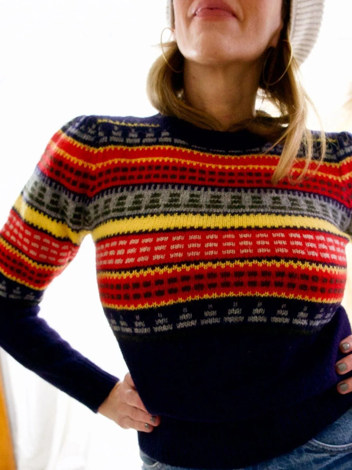 Vintage Fair Isle Wool Sweater