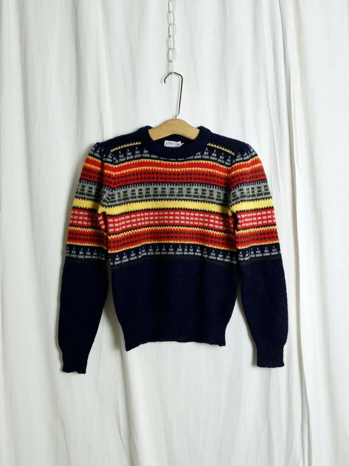 Vintage Fair Isle Wool Sweater