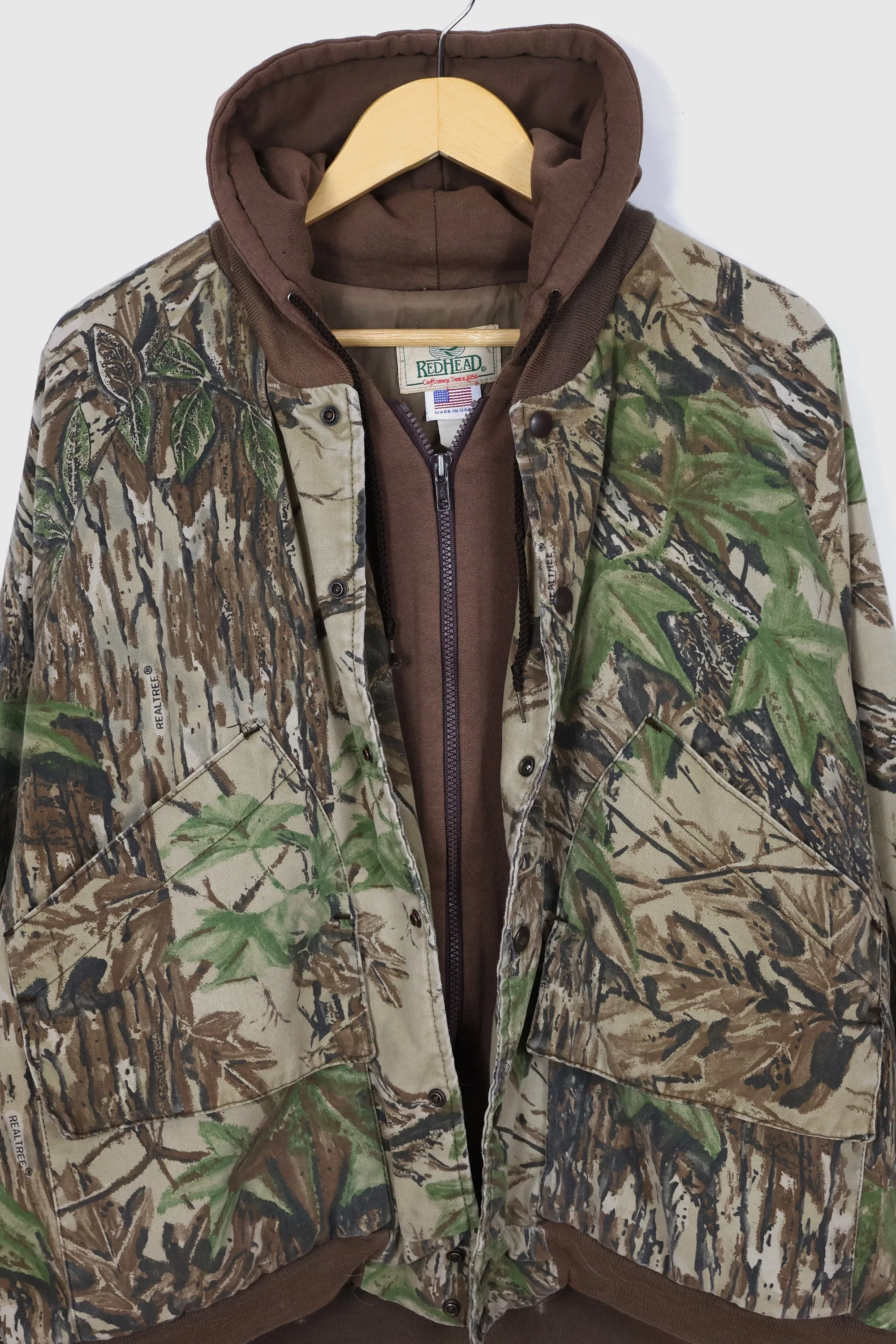 Vintage Full Zip Real Tree Camo Jacket