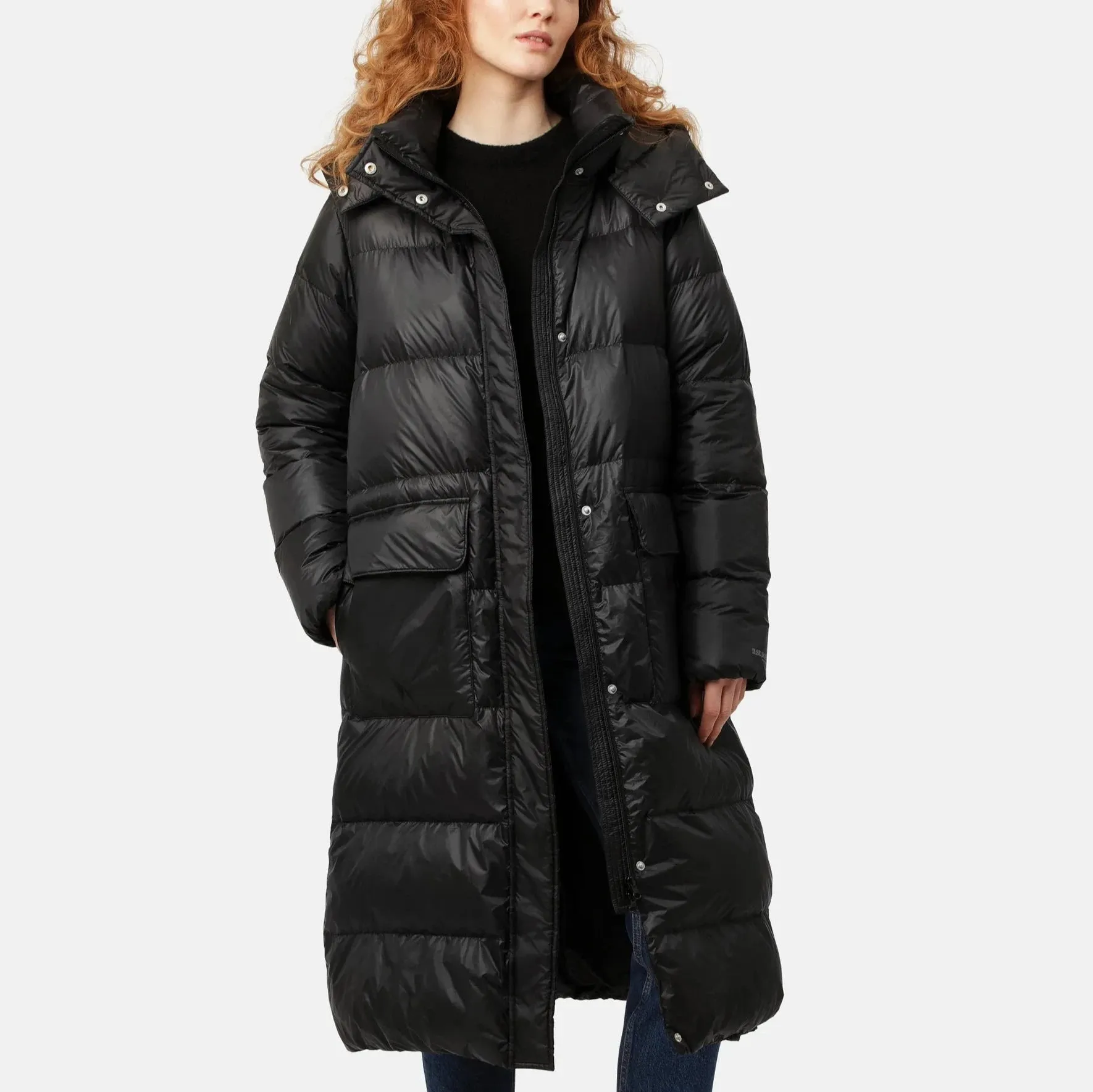 Walk11 long down coat  - Black