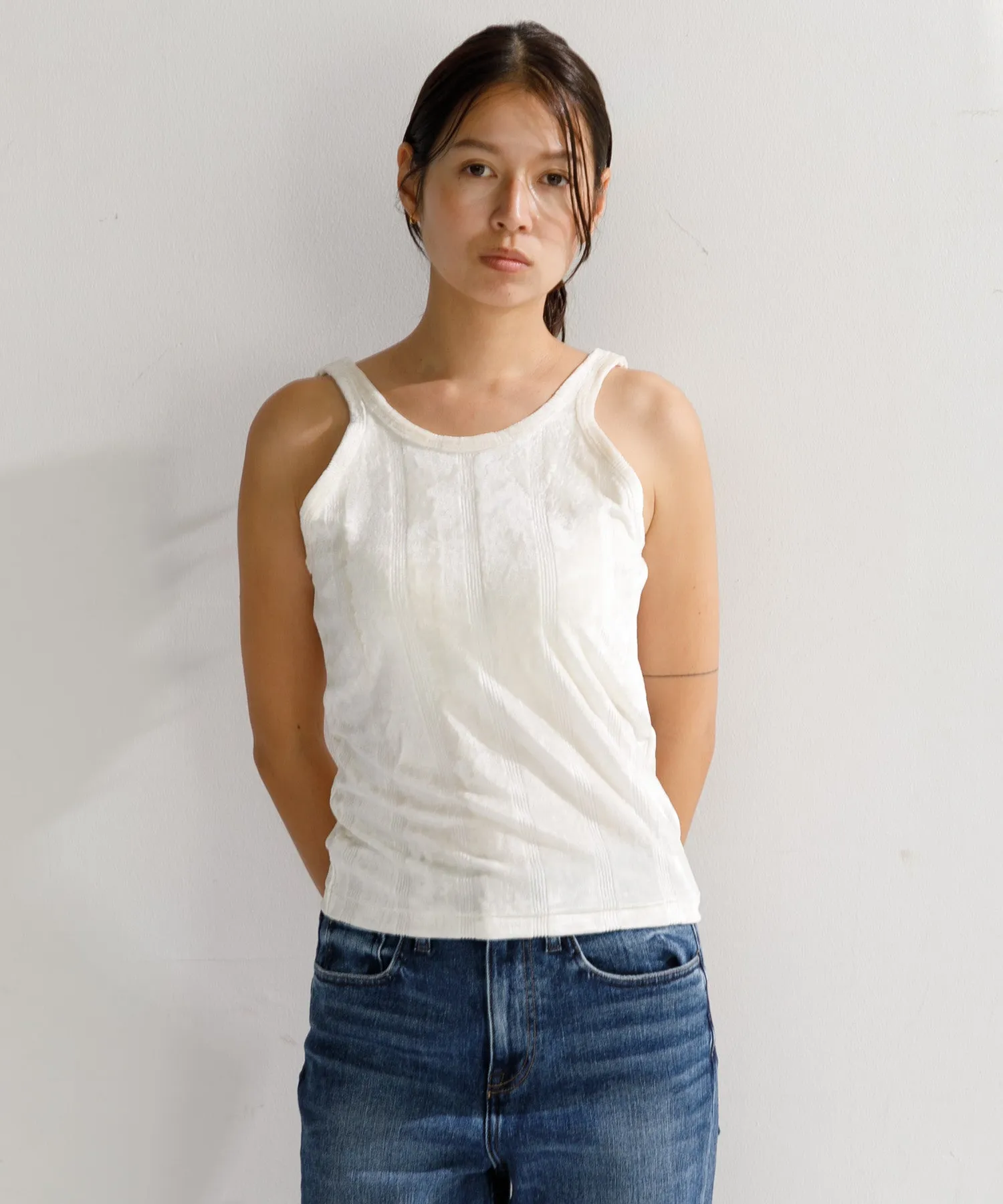 【WOMEN】Robert P’miller Velor Prib Cup Tank