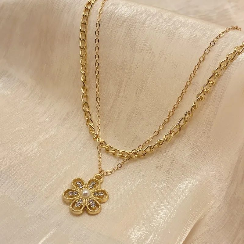 XN002 - Sunflower Layer Necklace