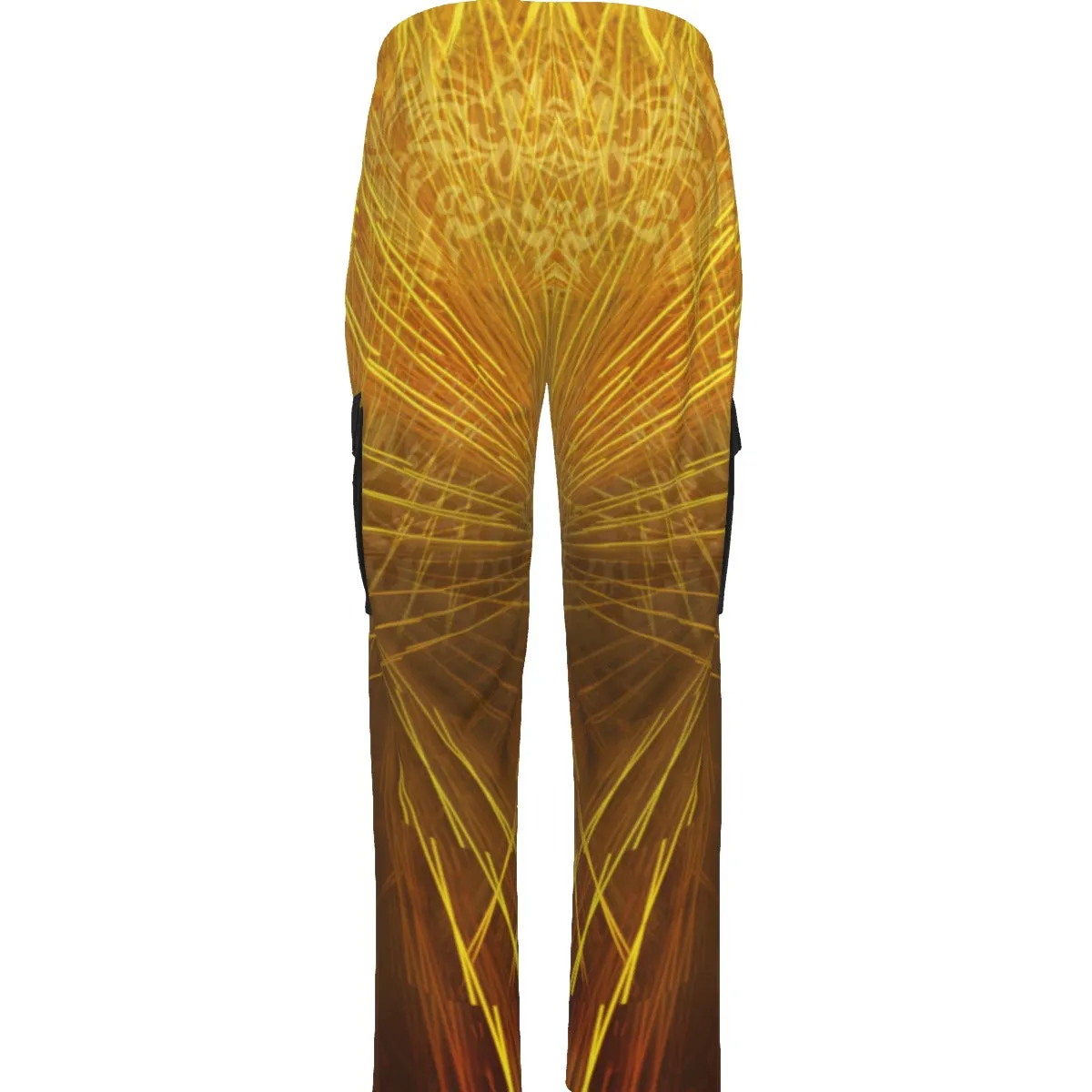 Yahuah-Tree of Life 02-03 Voltage Men's Designer Open Bottom Cargo Sweatpants